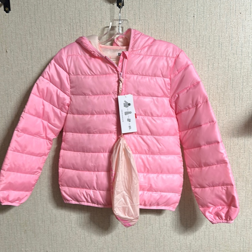 EPIC THREADS ROCK CANDY PINK PACKABLE COAT: NWT: SZ L